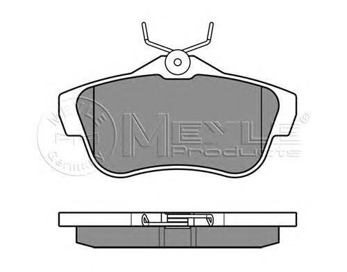 Задні гальмівні колодки Meyle 0252457816 ціна, від 26.19 USD