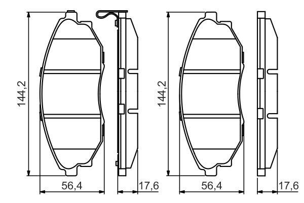 Тормозні колодки 0986495353 BOSCH