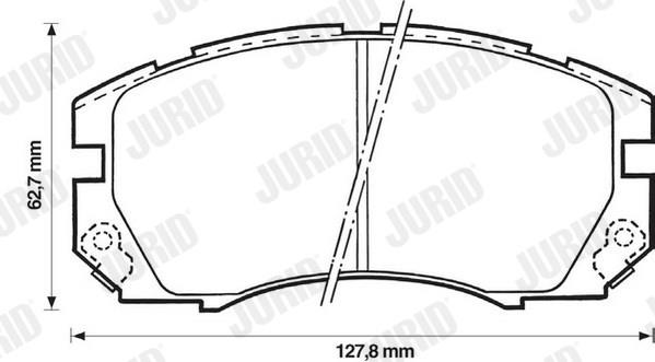 Гальмівні колодки 572377 BENDIX