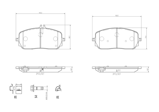 Дискові гальма P50152 BREMBO