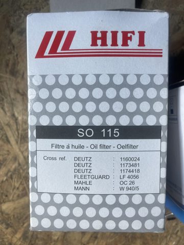 Маслофільтр SO115 HIFI FILTER