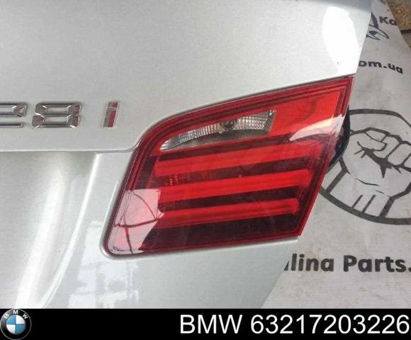Ліхтар задній правий, внутрішній на bmw 5 sedan (f10) (01.09 - 10.16) 528 i n20 b20 a 63217203226