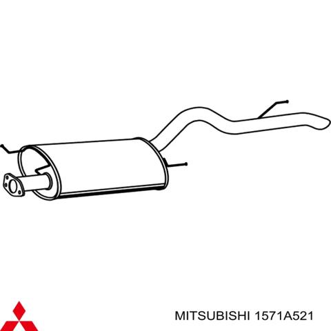Глушник задній 1571A521 MITSUBISHI