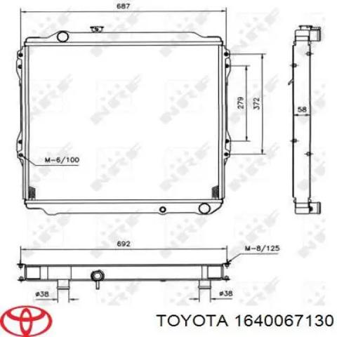 Радіатор охолодження 1640067130 TOYOTA