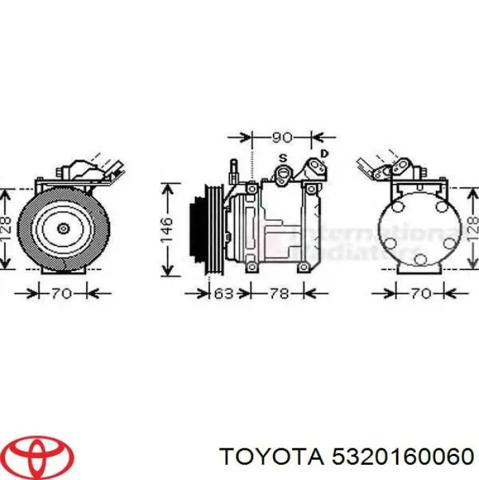 Оперення в зборі 5320160060 TOYOTA
