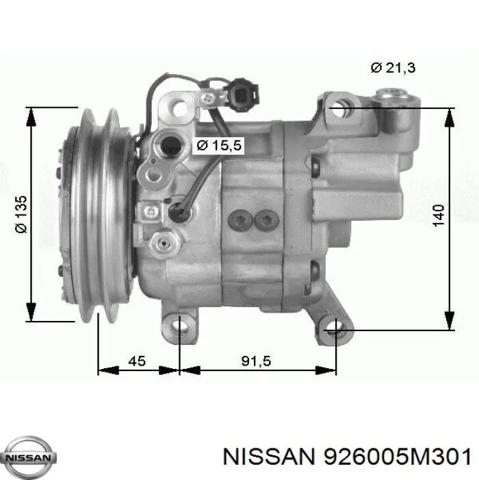Компресор холодоагенту 926005M301 NISSAN