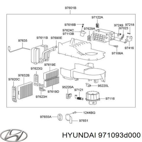 Моторчик пічки 971093D000 HYUNDAI