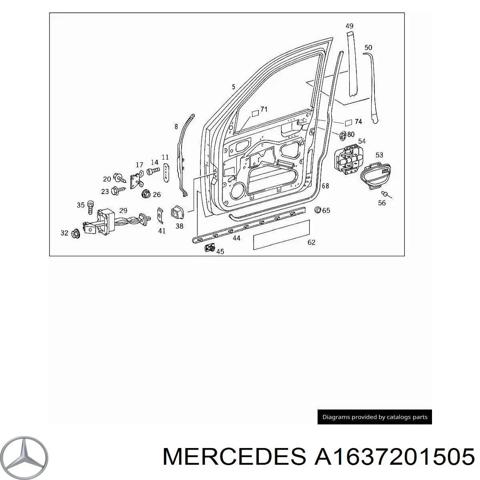 Двері передні, ліві A1637201505 MERCEDES