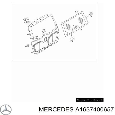 Скло ляди A1637400657 MERCEDES