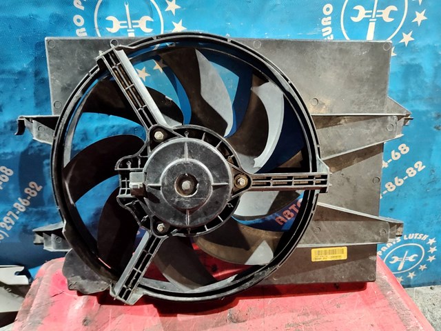 Вентилятор радиатора 7 лопастей в сборе с диффузором ford 1.25 16v 4S6H8C607AE 