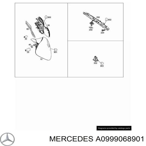 Ліхтар сигнальний A0999068901 MERCEDES