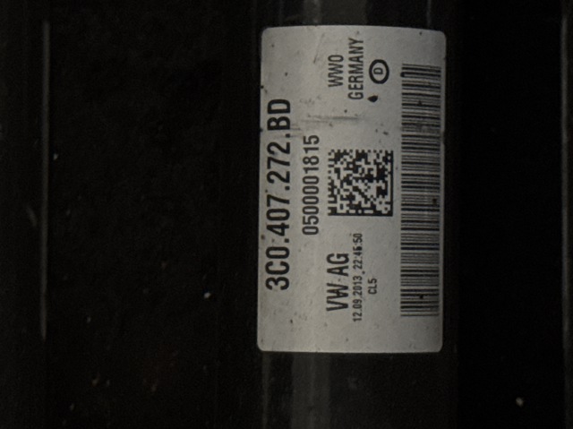 Привід правий 3C0407272BD VAG