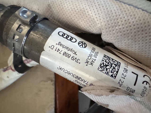 Подушка безпеки, бічна, ліва, AIRBAG 3V9880741D VAG