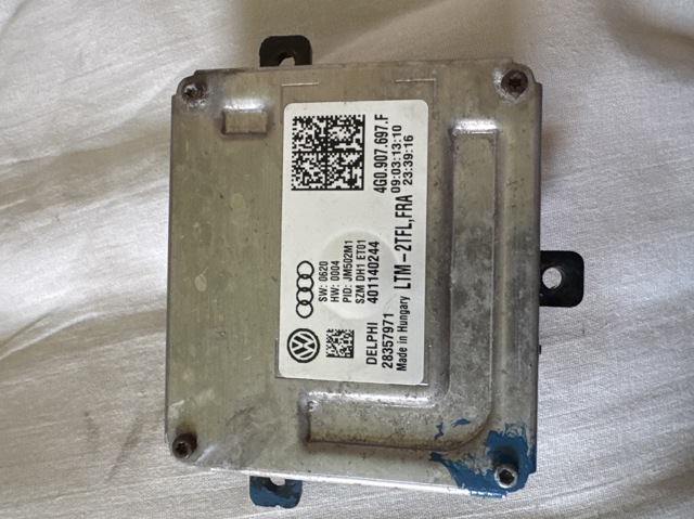 Блок упавленія автосвітла 4G0907697F VAG