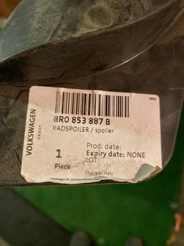 Спойлер переднього бампера, лівий 8R0853887B VAG