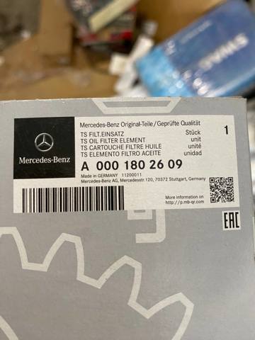 Фільтр очищення масла відцентровий A0001802609 MERCEDES