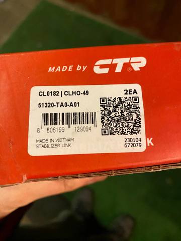 Лінк стабілізатора, переднього, правий CLHO49 CTR