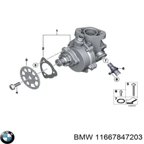 Насос вакуумний 11667847203 BMW