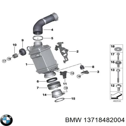 Шланг/патрубок интеркуллера 13718482004 BMW