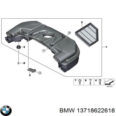Корпус повітряного фільтра 13718622618 BMW