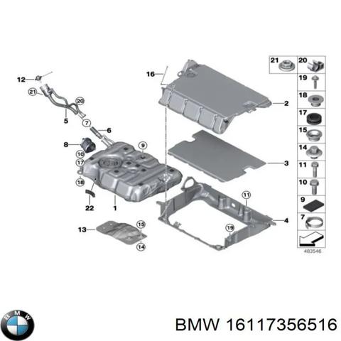 Шланг заливної горловини, паливного бака 16117356516 BMW