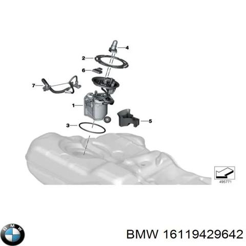 Модуль бензонасоса 16119429642 BMW