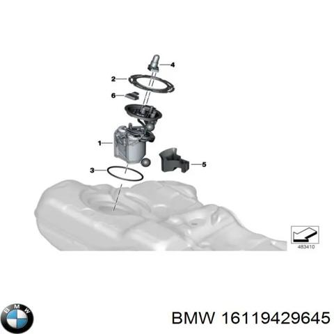 Модуль паливного насоса, з датчиком рівня палива 16119429645 BMW