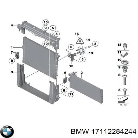 Радіатор охолодження, додатковий 17112284244 BMW