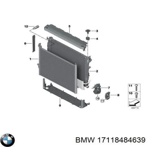 Радіатор охолодження двигуна, додатковий 17118484639 BMW