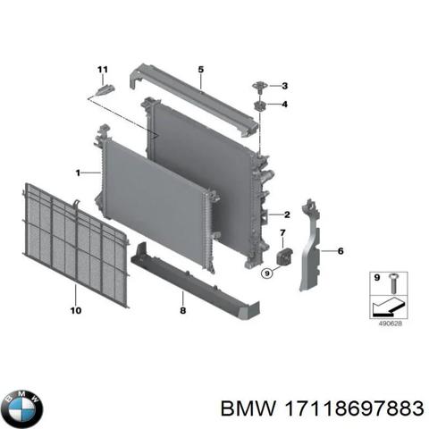 Радіатор 17118697883 BMW