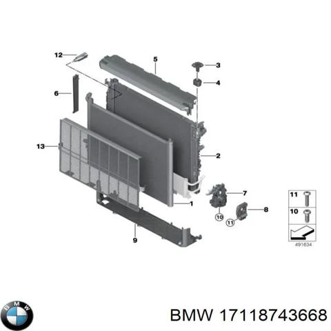 Радіатор охолодження 17118743668 BMW