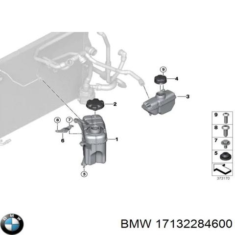 Бачок системи охолодження двигуна розширювальний 17132284600 BMW