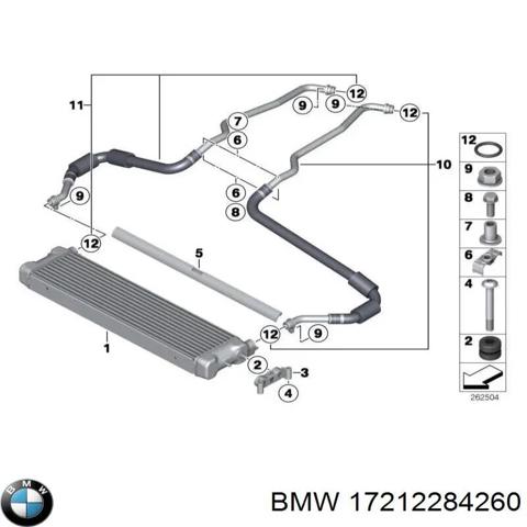 Масляний радіатор охолодження рідини АКПП 17212284260 BMW
