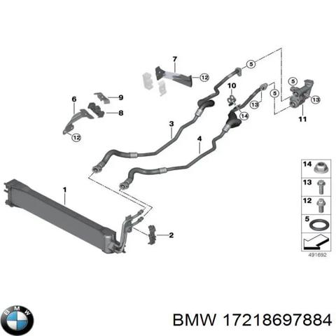 Радіатор охолодження, АКПП 17218697884 BMW