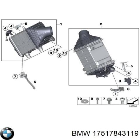 Охолоджувач наддувочного повітря 17517843119 BMW