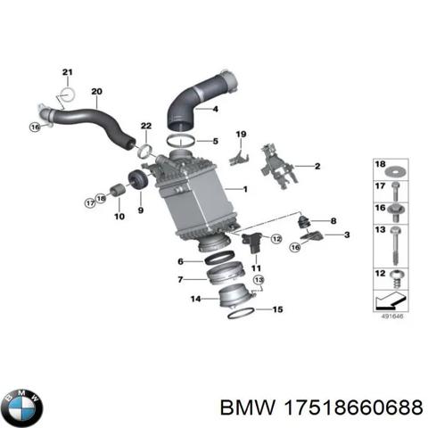 Радіатор інтеркулера 17518660688 BMW