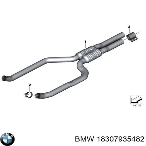 Середній глушник 18307935482 BMW