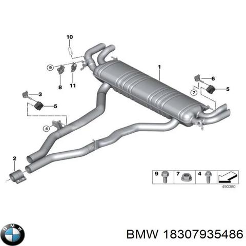 Вихлопна труба 18307935486 BMW