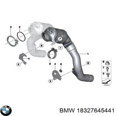 Конвертор-каталізатор, лівий 18327645441 BMW
