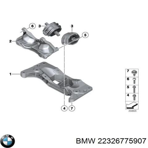 Кріплення коробки передач 22326775907 BMW