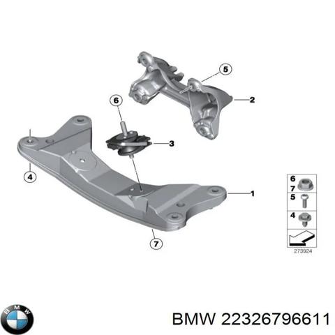Кріплення коробки передач 22326796611 BMW