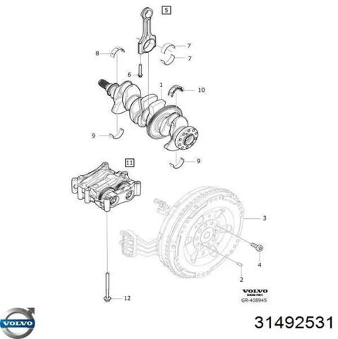 Балансувальний вал 31492531 VOLVO
