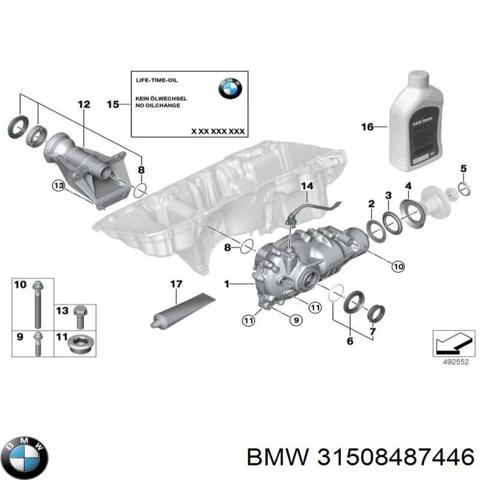 Редуктор колісний моста переднього 31508487446 BMW