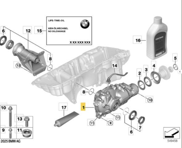 Редуктор колісний моста переднього 31508679973 BMW