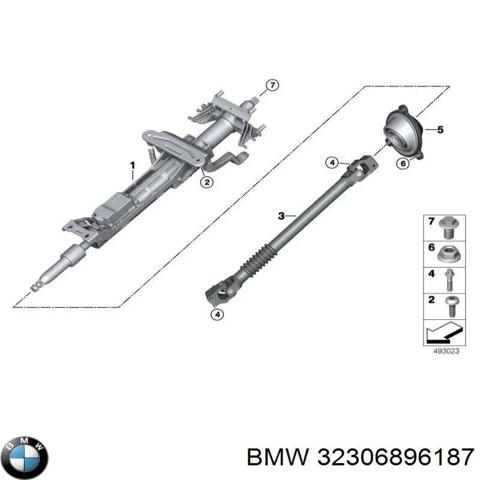 Колонка рульового управління 32306896187 BMW