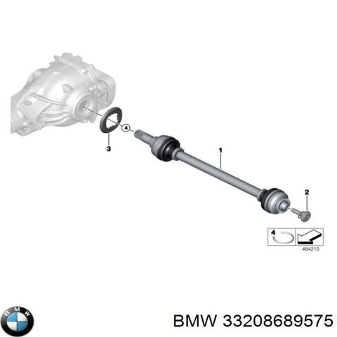 Піввісь задня, ліва 33208689575 BMW