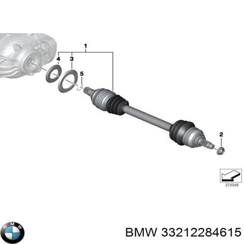 Піввісь задня, ліва 33212284615 BMW