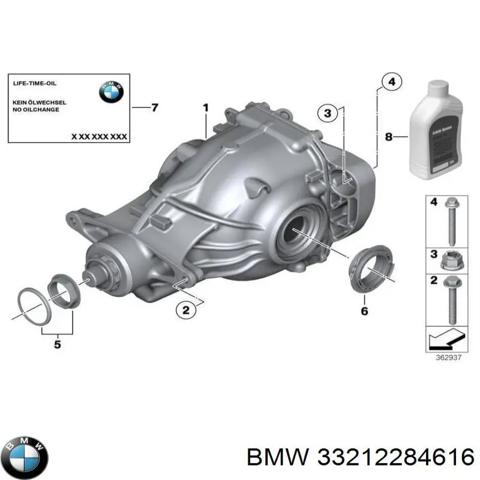 Піввісь задня, права 33212284616 BMW