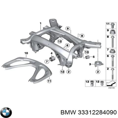 Балка задньої підвіски, підрамник 33312284090 BMW