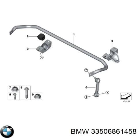 Задній стабілізатор поперечної стійкості 33506861458 BMW